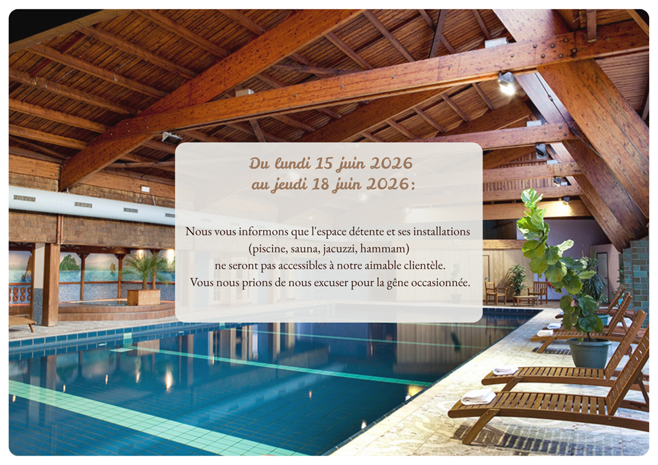 Fermeture exceptionnelle de notre espace Bien être 